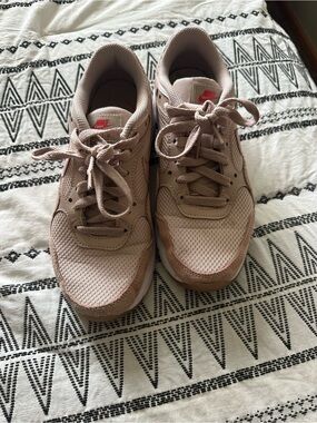Nike Light Pink Mesh & Suede Low-Top Sneakers
